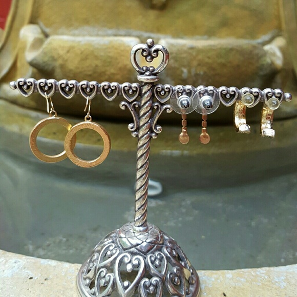 CRYSTAL EARRINGS trio set - Picture 8 of 9